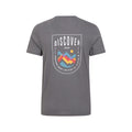 Grey - Back - Mountain Warehouse Mens Discover Oban Cotton T-Shirt