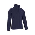 Dark Blue - Side - Mountain Warehouse Childrens-Kids Camber II Full Zip Fleece Jacket