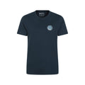 Dark Blue - Front - Mountain Warehouse Mens Edinburgh Tree Ring Organic T-Shirt