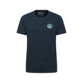 Dark Blue - Front - Mountain Warehouse Mens Fort William Tree Ring Organic T-Shirt