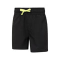 Jet Black - Side - Mountain Warehouse Childrens-Kids Run It Shorts