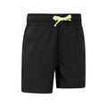 Jet Black - Lifestyle - Mountain Warehouse Childrens-Kids Run It Shorts