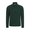 Dark Green - Front - Mountain Warehouse Mens Camber II Half Zip Fleece Top