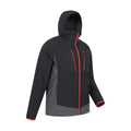 Black - Side - Mountain Warehouse Mens Ambit Lightweight Soft Shell Jacket