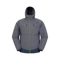 Dark Grey - Front - Mountain Warehouse Mens Ambit Lightweight Soft Shell Jacket