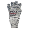 Grey - Back - Mountain Warehouse Mens Thinsulate Fair Isle Gloves