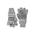 Grey - Side - Mountain Warehouse Mens Thinsulate Fair Isle Gloves