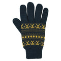 Navy - Front - Mountain Warehouse Mens Thinsulate Fair Isle Gloves