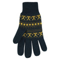 Navy - Back - Mountain Warehouse Mens Thinsulate Fair Isle Gloves