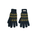 Navy - Side - Mountain Warehouse Mens Thinsulate Fair Isle Gloves