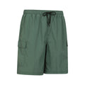 Khaki Green - Side - Mountain Warehouse Mens Shoreline Cargo Board Shorts