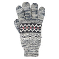 Grey - Front - Mountain Warehouse Mens Thinsulate Fair Isle Gloves