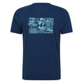 Dark Blue - Back - Mountain Warehouse Mens Southwold Back Print Organic T-Shirt