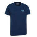 Dark Blue - Side - Mountain Warehouse Mens Southwold Back Print Organic T-Shirt