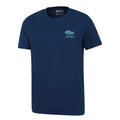 Dark Blue - Lifestyle - Mountain Warehouse Mens Southwold Back Print Organic T-Shirt