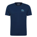 Dark Blue - Front - Mountain Warehouse Mens Southwold Back Print Organic T-Shirt