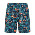 Teal - Back - Mountain Warehouse Mens Aruba Floral Swim Shorts