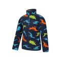 Dark Teal - Lifestyle - Mountain Warehouse Childrens-Kids Pursuit Dinosaur Skeleton Half Zip Fleece Top