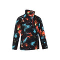 Bright Orange - Back - Mountain Warehouse Childrens-Kids Pursuit Dinosaur Skeleton Half Zip Fleece Top