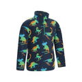 Dark Blue - Back - Mountain Warehouse Childrens-Kids Pursuit Dinosaur Skeleton Half Zip Fleece Top