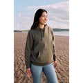 Light Khaki - Front - Animal Womens-Ladies Maya Organic Hoodie