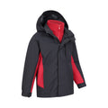 Grey - Lifestyle - Mountain Warehouse Childrens-Kids Cannonball 3 in 1 Waterproof Jacket