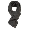 Black - Back - Mountain Warehouse Mens Compass Knitted Winter Scarf