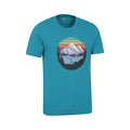 Petrol - Side - Mountain Warehouse Mens Take A Hike Organic T-Shirt