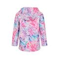 Bright Pink - Back - Mountain Warehouse Childrens-Kids Patterned Water Resistant Soft Shell Jacket