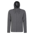 Dark Grey - Front - Mountain Warehouse Mens Camber Fleece Full Zip Hoodie