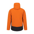 Orange - Back - Mountain Warehouse Mens Bounds Waterproof Jacket