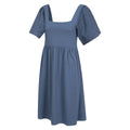 Blue - Side - Mountain Warehouse Womens-Ladies Verona Broderie Sleeve Dress