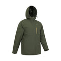 Green - Side - Mountain Warehouse Mens Brisk Extreme Colour Block Waterproof Jacket