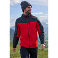 Active Red - Front - Mountain Warehouse Mens Brisk Extreme Colour Block Waterproof Jacket