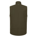 Khaki Brown - Back - Mountain Warehouse Mens Radius Softshell Gilet