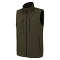 Khaki Brown - Side - Mountain Warehouse Mens Radius Softshell Gilet