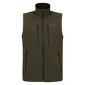 Khaki Brown - Front - Mountain Warehouse Mens Radius Softshell Gilet