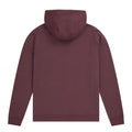 Burgundy - Back - Animal Mens Woody Organic Zipped Hoodie