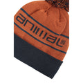 Dark Brown - Side - Animal Briggs Pom Pom Recycled Skiing Beanie