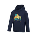 Navy - Side - Mountain Warehouse Childrens-Kids Mountain Landscape Hoodie