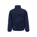 Navy - Back - Mountain Warehouse Childrens-Kids Cosy Recycled Sherpa Fleece Jacket