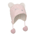 Pink - Back - Mountain Warehouse Childrens-Kids Cosy Trapper Hat And Gloves Set