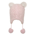 Pink - Side - Mountain Warehouse Childrens-Kids Cosy Trapper Hat And Gloves Set