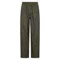 Dark Khaki - Front - Mountain Warehouse Mens Pakka Waterproof Over Trousers