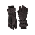 Black - Pack Shot - Mountain Warehouse Womens-Ladies Isotherm Waterproof Ski Gloves