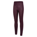 Burgundy - Side - Mountain Warehouse Womens-Ladies Brushed Isotherm Leggings