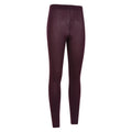 Burgundy - Lifestyle - Mountain Warehouse Womens-Ladies Brushed Isotherm Leggings