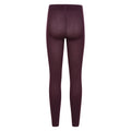 Burgundy - Back - Mountain Warehouse Womens-Ladies Brushed Isotherm Leggings