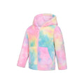 Bright Pink - Side - Mountain Warehouse Childrens-Kids Cosy Rainbow Full Zip Hoodie