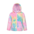 Bright Pink - Front - Mountain Warehouse Childrens-Kids Cosy Rainbow Full Zip Hoodie